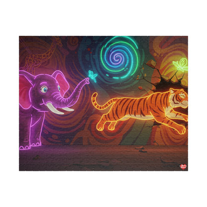 Neon Safari - Jigsaw Puzzle